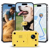 Dog Collar Camera with GPS Tracker, 4G Live Viewing 1080P POV, 30m-150m Electric Fence, 2-way Audio, with Chest & Back Mounting Harness, Kentfaith