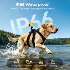 Dog Collar Camera with GPS Tracker, 4G Live Viewing 1080P POV, 30m-150m Electric Fence, 2-way Audio, with Chest & Back Mounting Harness, Kentfaith