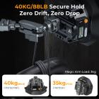 Camera Suction Cup Mount with Magic Arm, Dual Ball Head 360°  Adjustment, 1/4" & 3/8" Mounting Holes, Quick Release NATO, for Action Camera, DSLR Cameras, Fill Light, Microphone, Monitor, Kentfaith