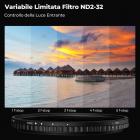 82mm Filtro ND Variabile ND2-ND32 (1-5 Stop) - Serie Nano-Xcel con Leva, 28 Strati di Rivestimento, Vetro Ottico Professionale Multistrato per Foto e Video