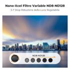 72mm Filtro a Densità Neutra Variabile ND8-128 (3-7 Stop) – Serie Nano-Xcel