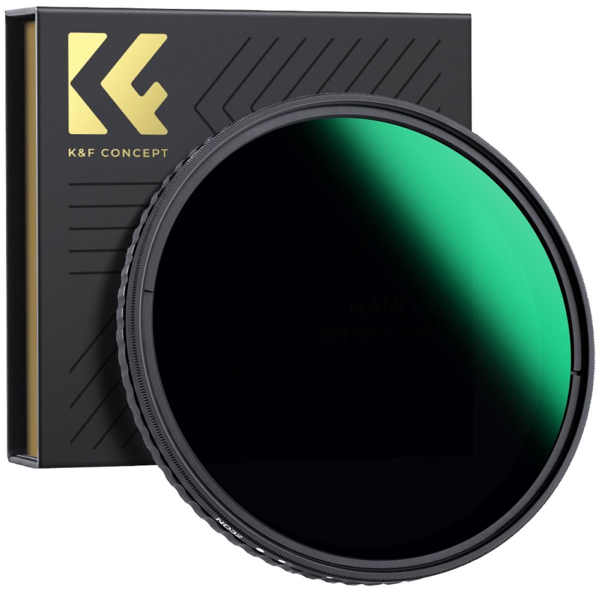 72mm ND8-128 (3-7 Stop) 可変NDフィルター 中立密度フィルター - K&F