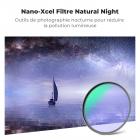 Filtre Anti-Pollution Lumineuse 77 mm – Effet Natural Night & Ciel Pur – Idéal pour Astrophotographie, Voie Lactée et Paysage Urbain – 28 Couches