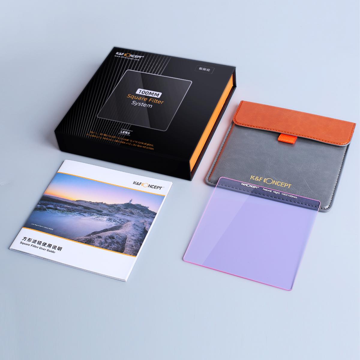 K&F Concept 100x100mm Square Light Pollution Filter Natural Night