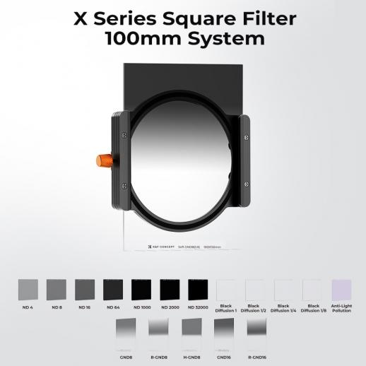 K&F Concept 角型 フィルター 100 * 150 mm ソフト 3 f-stop スクエア