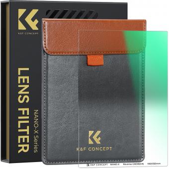 K&F Concept 100x150mm Filtro ND8 Degradato Reverse Quadrato GND8 in vetro ottico HD - Serie Nano-Xcel