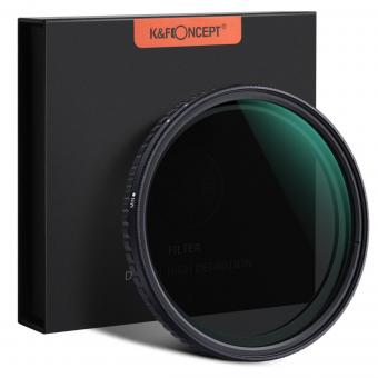 K&F Concept XV37 43mm 가변 ND2-ND32 지수 X 스수정 더블 레이어 나노 코팅