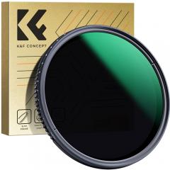 58mm Variable Waterproof ND8-ND2000 Filter with Multi-Resistant Coating