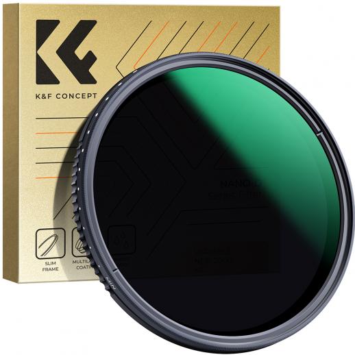 MV35 55mm ND8-ND2000 (3-11stop) Variable ND Filter Neutral Density Filter with Multi-Resistant Coating