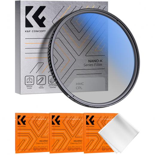 K&F Concept HD 72mm Slim Circular Polariser CPL Polarizer Filter Polarising 