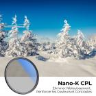 Filtre CPL Ultra-mince 82mm Filtre Polarisant Circulaire, 18 Couches de Nano-revêtement - Série Nano-Klear