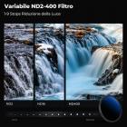 82mm Filtro ND Variabile ND2 ND400 (1-9 stop) in Vetro Ottico con Nano-Rivestimento a 18 Strati, Nano-Klear
