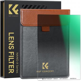 K&F Concept 100x150mm Filtro ND16 Degradato Soft Quadrato GND16 in vetro ottico HD - Serie Nano-Xcel