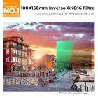 100x150mm Filtro ND16 Degradado Inverso Cuadrado GND16 de Vidrio Óptico HD Serie Nano-Xcel