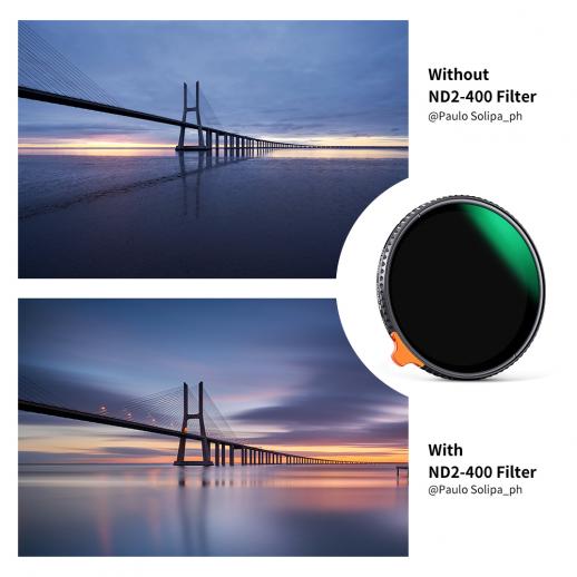 可変NDフィルター 67mm ND2-ND400 HD版レンズフィルター Nano-X 光学 