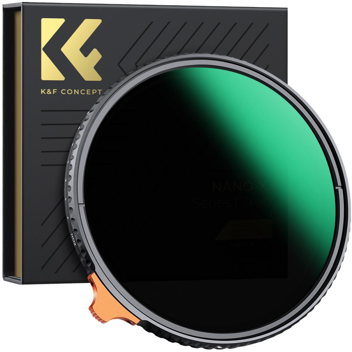 今日の超目玉】 K&F Concept [可変式NDフィルター] KF-NNDX62 62mm ND2
