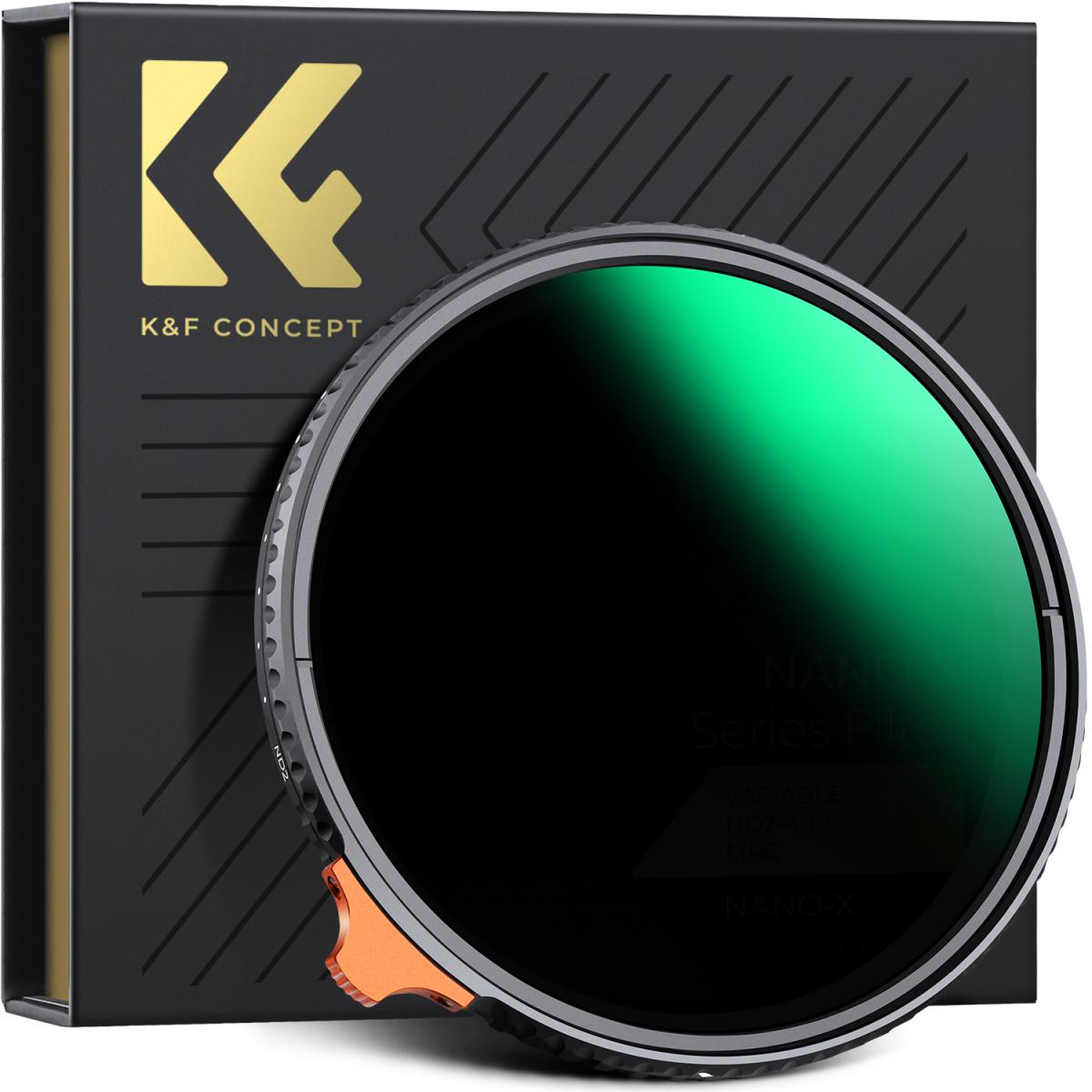 62mm 可変NDフィルター ND2-400（9段）レンズフィルター - K&F Concept