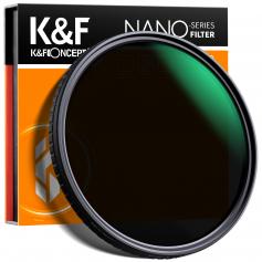 K&F concept 77MM クロスワイヤー超薄型調整可能 ND レンズ、ND32~ND512