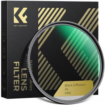 46mm Filtro Black-Mist 1/4 Filtro Black Diffusion 1/4 in Vetro Ottico per in Ritratto e in Video,Nano-Xcel