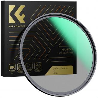 82mm  Black Mist Filter 1/4 Special Effects Filter Ultra-Clear Multi-layer Coated With Waterproof Scratch-Resistant and Anti-Reflection Nano-X Series