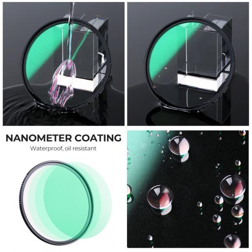 K&F Concept Nano X Square Black-Mist 1/8 Black Promist 1/8 Filter Rechteckfilter Effektfilter 100MM*100MM*2MM 