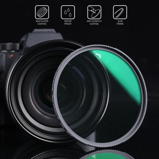K&F Concept Nano-X 77mm Black Soft 1/8 Special Effects Filter Double Side Multi-Coated Black Cine Diffusion Effect Filter Waterproof/Scratch Resistant for Camera Lens 