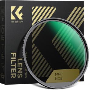 67mm ND8 Lens Filter, 3 Stop Neutral Density Filter, Ultra Slim Frame Import Optical Glass Nano-Xcel Series for Camera Lens