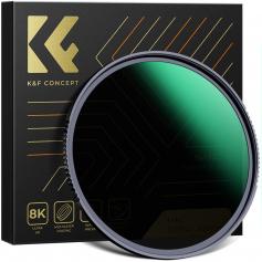 XN55 62mm ND64 (6 Stop) Lens Filter Fixed Neutral Density Filter, Waterproof, Scratch-Resistant, Anti-reflective and Translucent Green Film, Nano-X