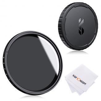 77mm Variable ND2-ND400 Filter+ Cleaning Cloth+ Filter Cap