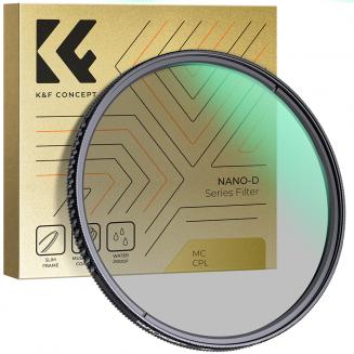 72mm Circular Polarizer Filter, 24 Multi-Layer Coatings CPL Filter Nano-Dazzle Series