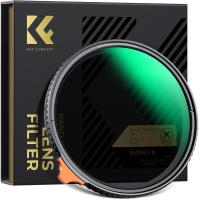 Filtro ND Variabile Black Mist 1/4 + ND2-32 (1-5 stop) 52mm con pellicola verde antiriflesso a 28 Strati Rivestimento su entrambi i lati e leva,Nano-Xcel