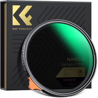 77mm Variable ND Filter Black Diffusion 1/4 Effect & ND2-32 Filter 2-in-1, with 28 Multi-Layer Coatings - Nano-Xcel Series