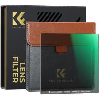 K&F Concept Nano-X Filtro Quadrato ND16 (4 stops) a Lastra 100x100mm in Vetro Ottico con 28 Strati Rivestimento Nano Compatibile Nano-X Porta Filtri per Lente