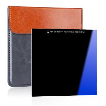 Square ND2000 Filter 100*100*2mm Neutral Density Filters 28 Multi-Coated Glass Waterproof Gray ND