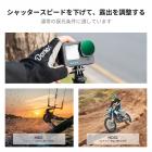 K&F Concept 可変ND2-32フィルター（GoPro Hero 13 Black対応）、GoPro 12/11/10/9 Black用ニュートラルデンシティ減光フィルター、マルチコートHD光学ガラスアクションカメラアクセサリー