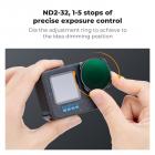 K&F Concept Variable ND2-32 Filter Compatible with GoPro Hero 13 Black, Neutral Density Light Reduction Filter for Go Pro 12/11/10/9 Black, Multicoated HD Optical Glass Action Camera Accessories