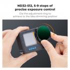 K&F Concept Variable ND32-512 Filter Compatible with GoPro Hero 13 Black, Neutral Density Light Reduction Filter for Go Pro 12/11/10/9 Black, Multicoated HD Optical Glass Action Camera Accessories