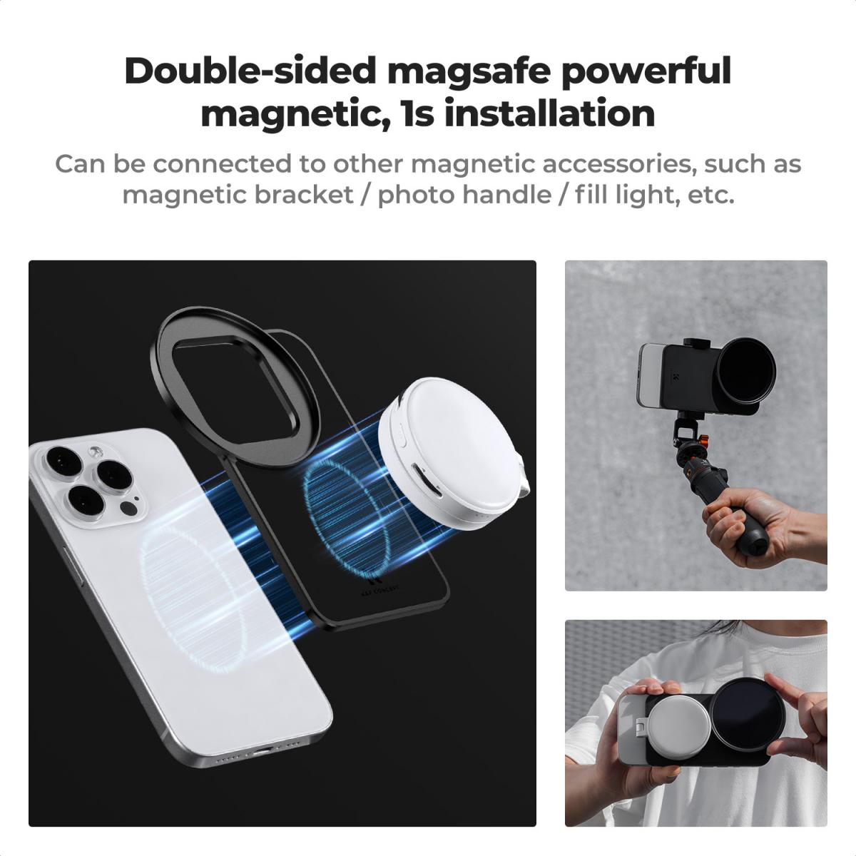 K&F CONCEPT Adaptateur de Filtre à Lentille Magnétique