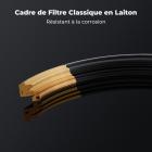 Filtre ND Variable ND2-ND32 (1-5 stops) 77mm, Filtre Variable Densité Neutre à Cadre en Laiton avec 36 Couches de Nano-revêtement Pas de Croix Noire - Série Nano-Xcel Pro