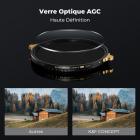 Filtre ND Variable ND2-ND32 (1-5 stops) 77mm, Filtre Variable Densité Neutre à Cadre en Laiton avec 36 Couches de Nano-revêtement Pas de Croix Noire - Série Nano-Xcel Pro