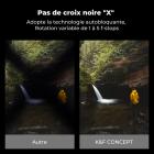 Filtre d'objectif CPL et ND 2-32 58 mm dans un anneau de filtre en laiton, verre optique haute définition ultra fin avec revêtement 36 couches, étanche et anti-rayures, antireflet, série Nano-Xcel Pro