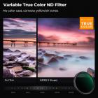 49mm True Color & Ultra-Low Reflection Variable ND Lens Filter, ND2-32 (1-5 Stops) HD Adjustable Neutral Density Filter with 28 Multi-Layer Coatings for Camera Lenses - Nano-X Series