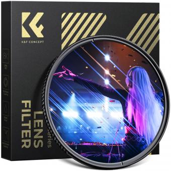 Filtre Blue Streak 52 mm, Filtre de Diffusion Effet avec 28 Couches de Nano-revêtement et Cadre CNC Antidérapant Série Nano-Xcel