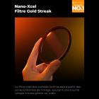 Filtre Gold Streak 72 mm Filtre de Diffusion Effet, 28 Couches de Nano-revêtement - Série Nano-Xcel