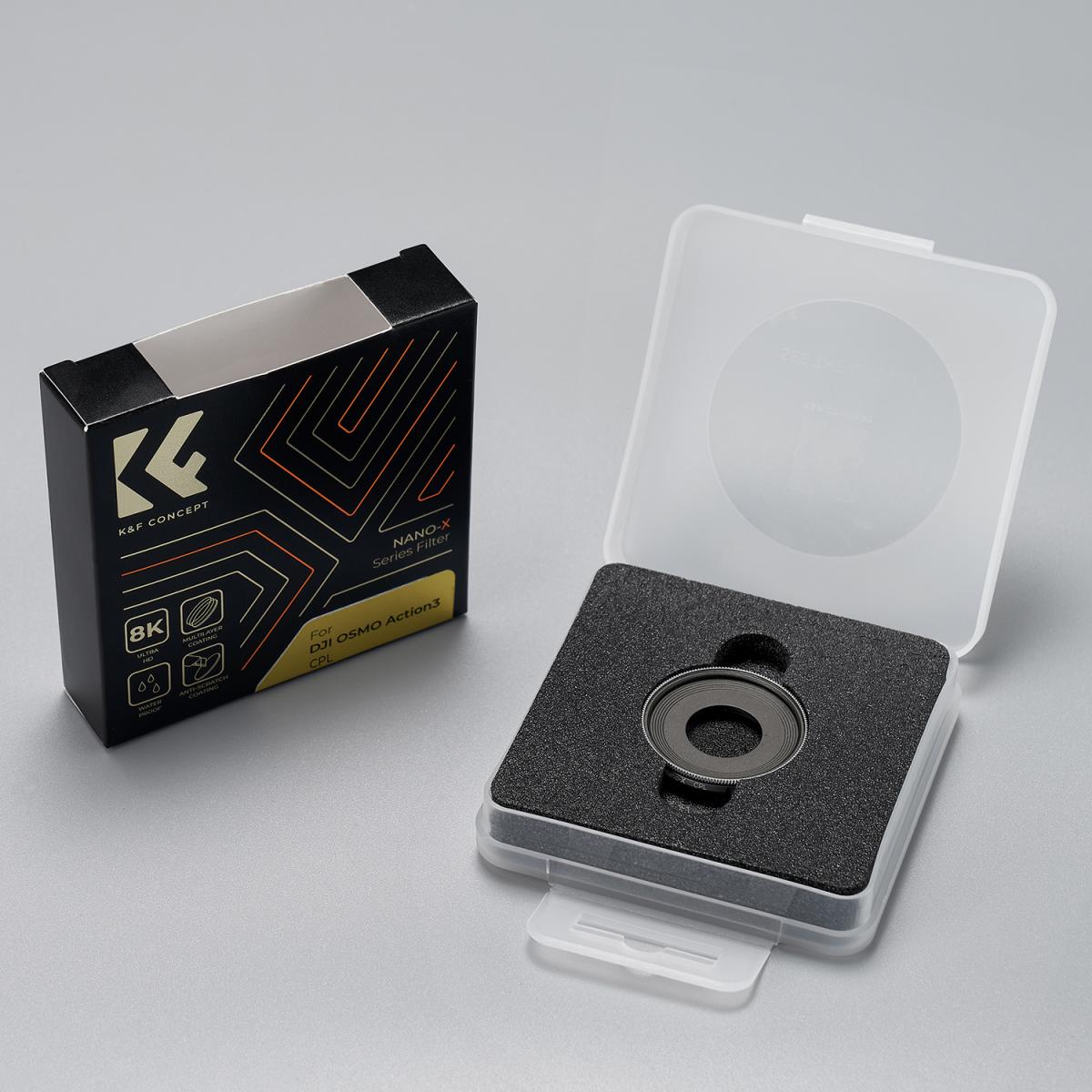 DJI Osmo Action 3 CPL Filter with Single-sided Anti-reflection Green Film