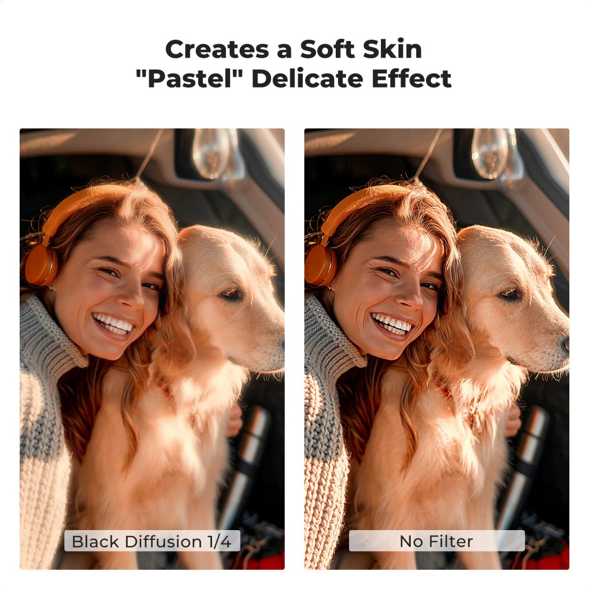 67mm 1/4ブラックミストフィルター、高精細、防水反射防止グリーンフィルム、Nano-Dazzleシリーズ