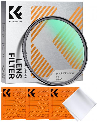 67mm Black Mist Filtro 1/8  con 3 panni per pulizia con 18 Rivestimenti, Nano-Klear