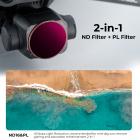 DJI Mavic 3 クラシックフィルター ND16 & PL 片面反射防止グリーンフィルム付き 防水性と耐傷性