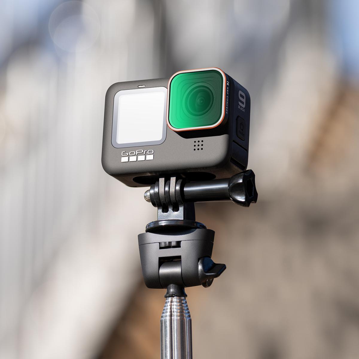 Gopro HERO 9 / 10 / 11 액션 카메라 UV 렌즈, 반사 방지 녹색 필름, 방수 및 긁힘 방지 기능