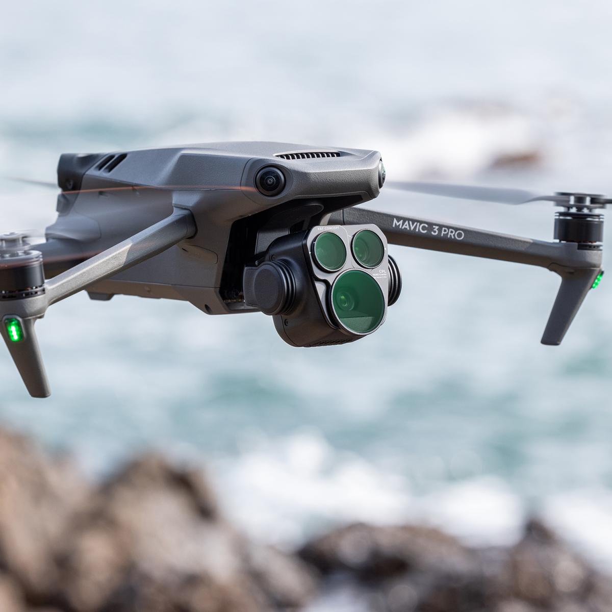 Drone Filter DJI Mavic 3 Pro CPL Filter Multi Coated HD Optical Glass com revestimento verde antirreflexo